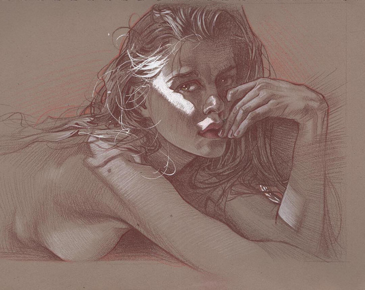 A201手绘自学插画人体素材参考绝妙的女性...