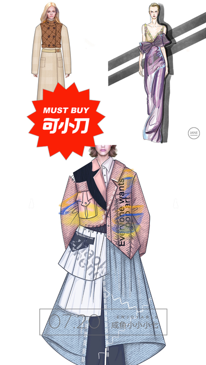 机绘：服装设计效果图/款式图