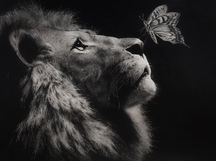 超写实素描作品纯手绘订制 黑白素描超写实可...