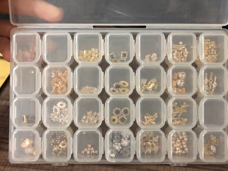 美甲饰品合金饰品打包出带盒子偏远不包邮美甲...