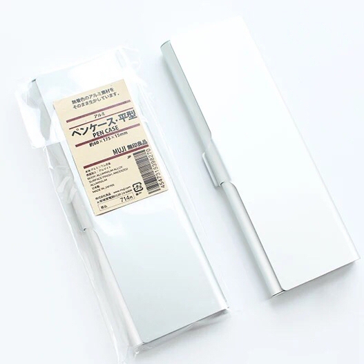 全新转卖无印良品铝制笔盒27元一个