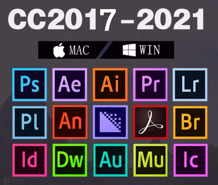PS软件 PR AE AI LR AU中文...