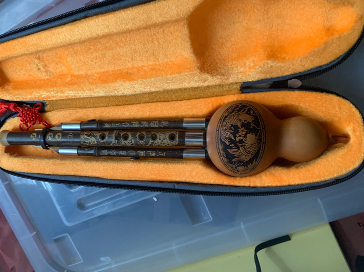 音色很好天然紫竹葫芦丝