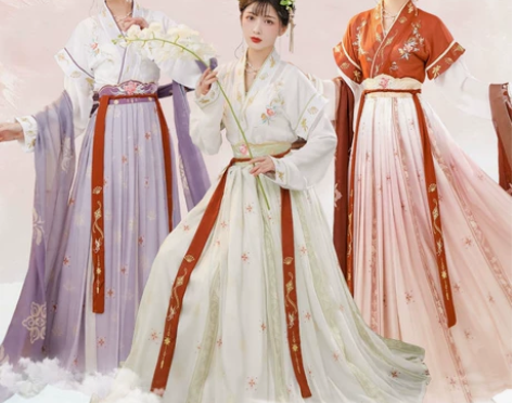 玉术【一览芳华】原创汉服女唐褙子圆领衫褶裙...