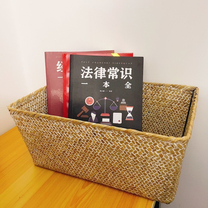全新手工草编收纳篮桌面房间柜子杂物篮筐