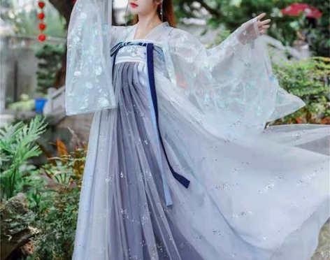 沧海赋汉服女仙女裙中国风刺绣花对襟古装超仙...