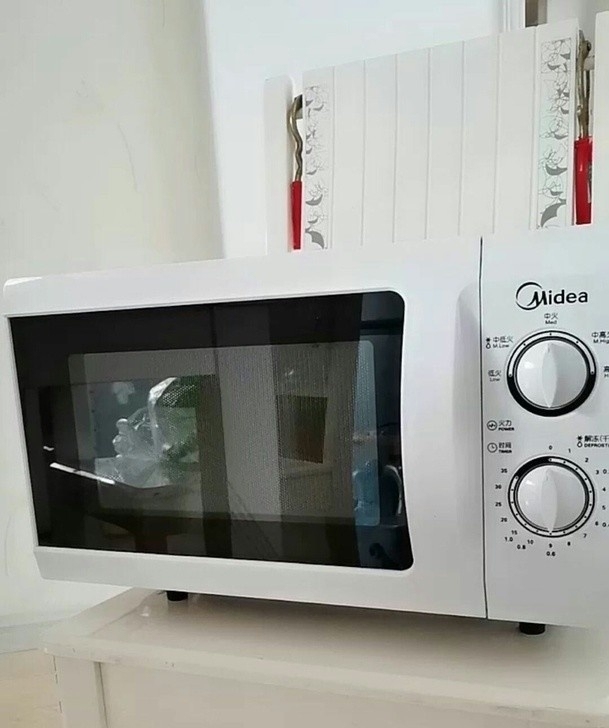 【全新正品】美的微波炉新款 机械型白色微波...