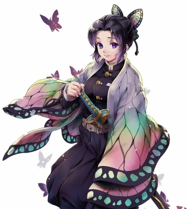 鬼灭之刃蝴蝶忍cos服,标价出,可直拍