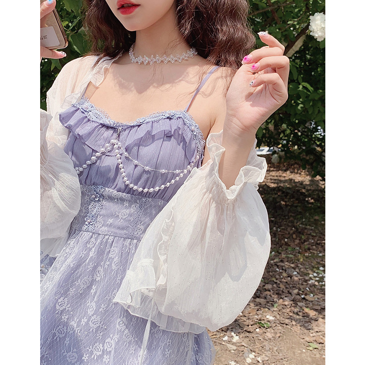 梅子熟了 蕾丝雪纺衫