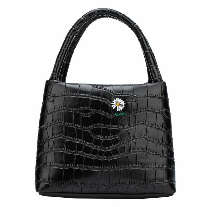 新款四季韩版时尚手提包女包鳄鱼皮包加厚大容...