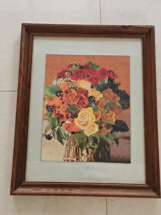 特价出售纯实木画框刺绣画