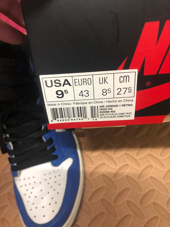 AJ1小闪电,43码,上脚不超过10次,有...