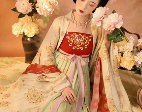 裳云兮-燕云台原创汉服女唐制齐胸绣花诃子裙...