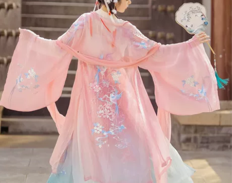 裳云兮【肥啾】原创汉服女对襟齐腰襦裙重工刺...