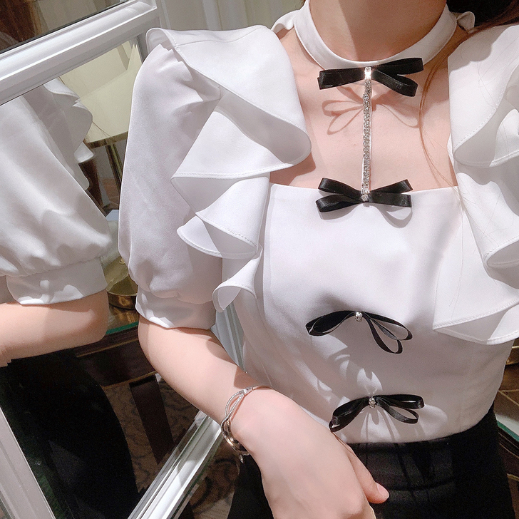 other/其他 蕾丝雪纺衫，就穿了一次，...