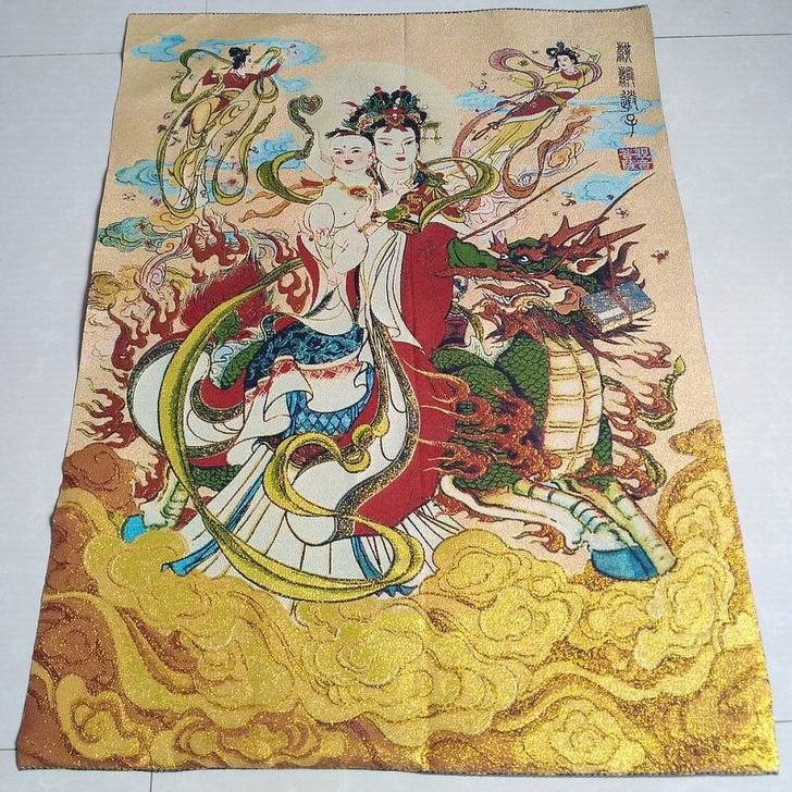 （结缘）宗教刺绣 织锦绣 金丝刺绣画 唐卡...