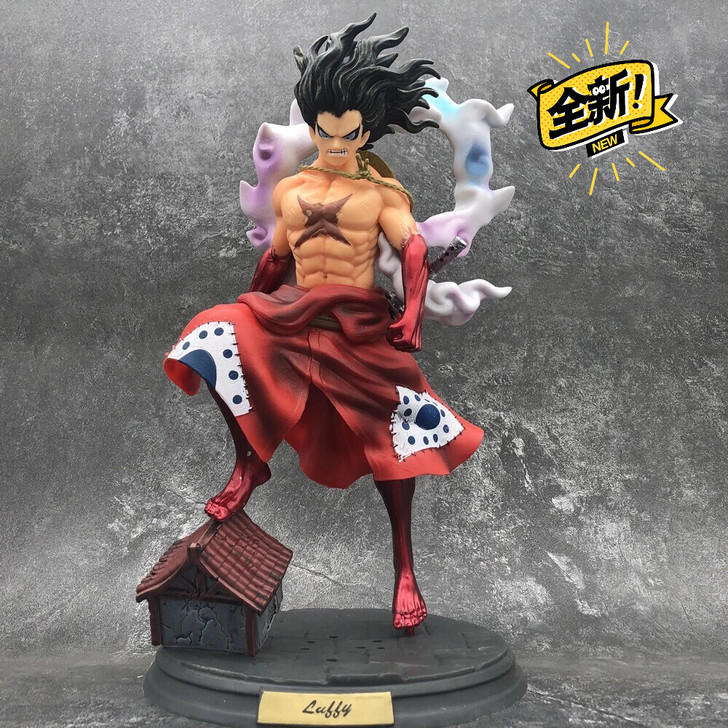 海贼王手办和之国蛇人路飞超大四档大型gk模...