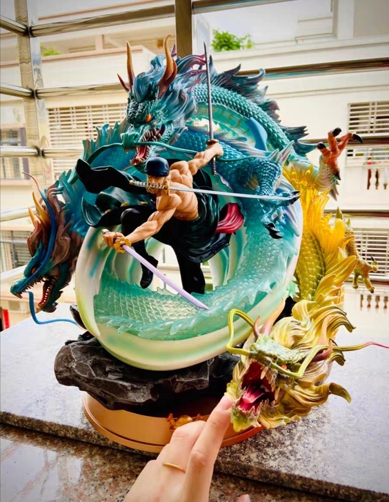 【海贼王优质手办】大型海贼王手办索隆路飞白...