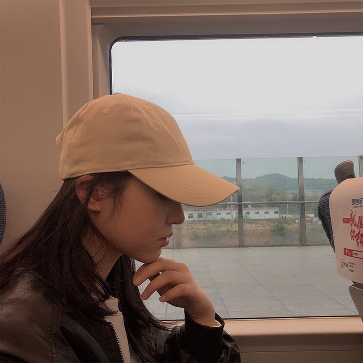 帽子女韩版潮网红款百搭光板鸭舌帽ins秋冬...