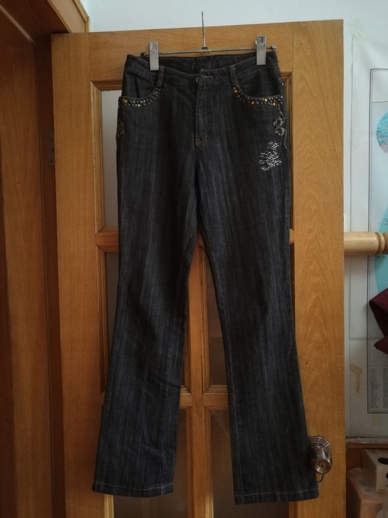 春秋女牛仔裤160/68A长裤103cm微...