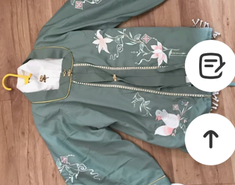 清梳原创松连枝汉服明制方领  因搬家低价出...