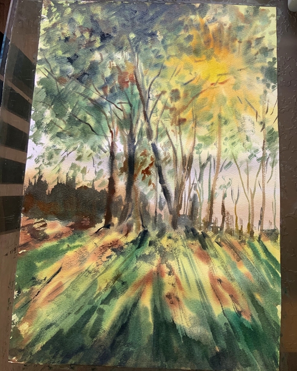 水彩画风景作品4k80可约稿定制16k8k...