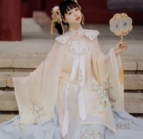 艺缕原创云肩汉服重工刺绣 云裳仙子大全套 ...