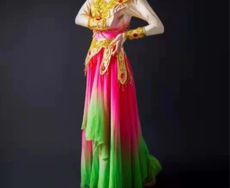 高级定制版敦煌 飞天 舞蹈演出服装 衣服用...