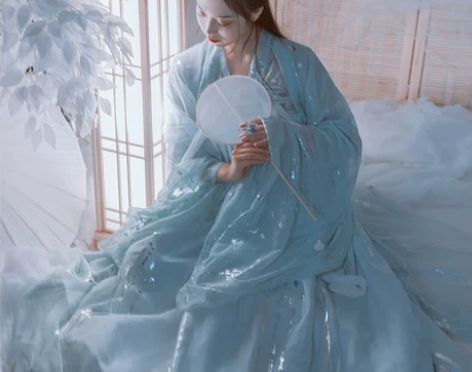 艺缕仙鹤汉服原创设计 内外3米摆(不包大袖...