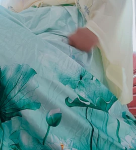 下裙93,下裙荷花印花.上衣M码,艺缕 感...