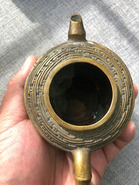 一线下乡收来的一个小铜壶##amp；hel...