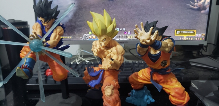 万代眼镜厂七龙珠龟仙流发波悟空景品手办