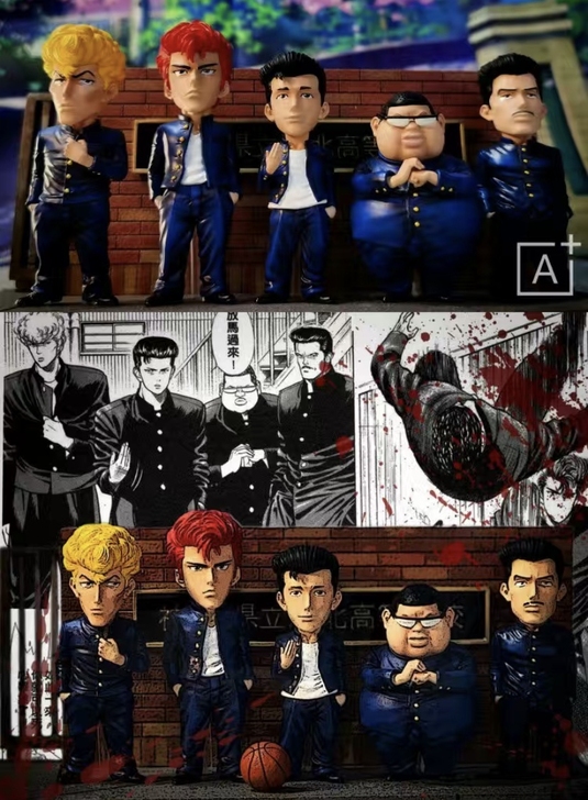 日本Q版灌篮高手手办樱木军团樱木花道手办模...