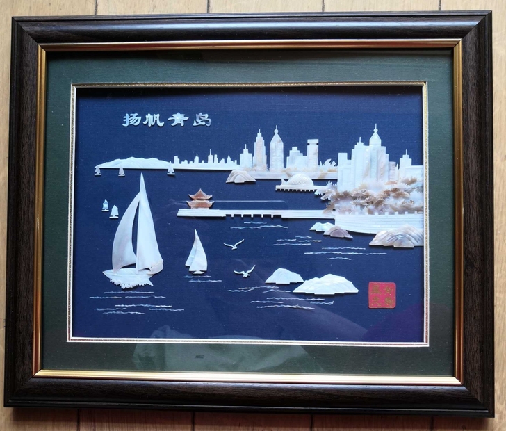 贝雕工艺画，全新， 大小约30*38厘米，...