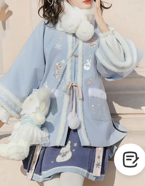 池夏 大雪:雪团团 明制原创短袄短百迭原创...