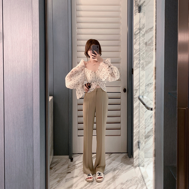 byyou 蕾丝雪纺衫。只穿了一次 很划算哦