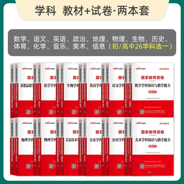 2021教师资格初中英语高中体育语文数学音...