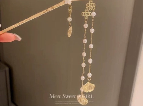 【送】汉服小物 扇形簪子 如图款全新,...