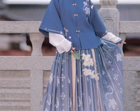 芸梦溪杏林微雨云肩原创汉服女明制交领中国风...