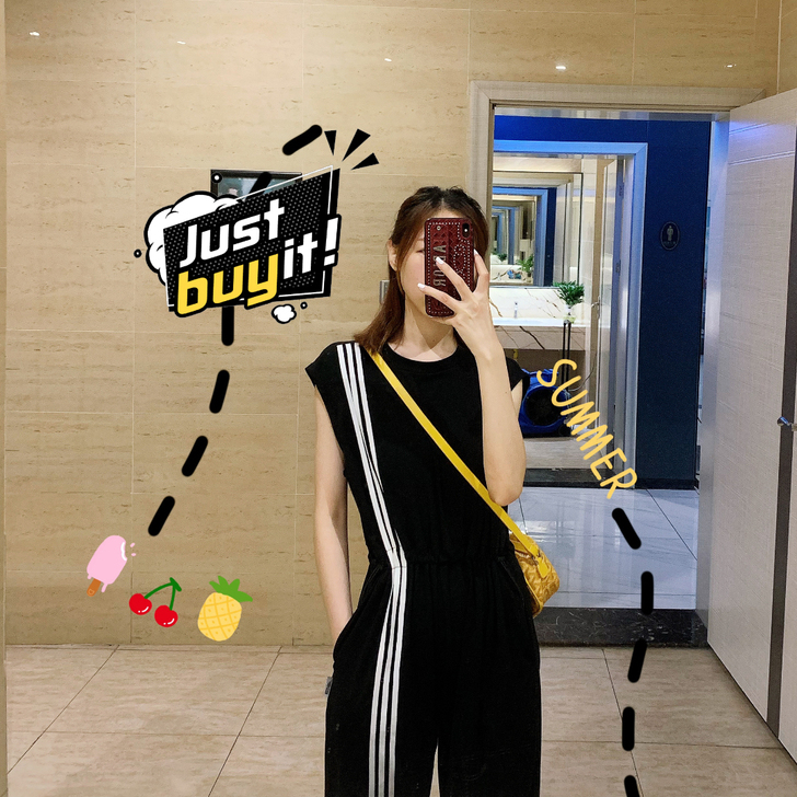 ACE家三杠运动风连体裤