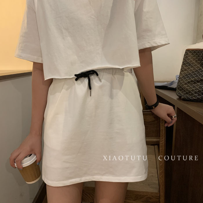 【Tu.】大长腿既视感 活力满满运动风抽绳...