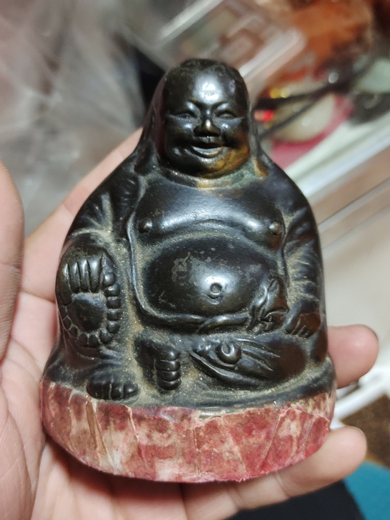 老铜佛像，高9厘米，重0.7斤，包浆浑厚，...