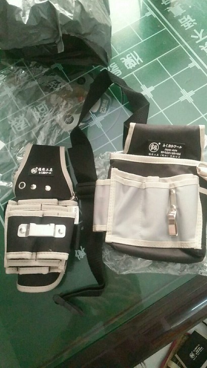 日本福冈多功能工具包腰包便携帆布挎包电钻包...
