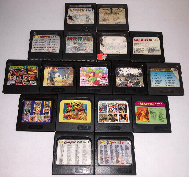 世嘉GG 早期国产卡 街霸 洛克人 侍魂 ...