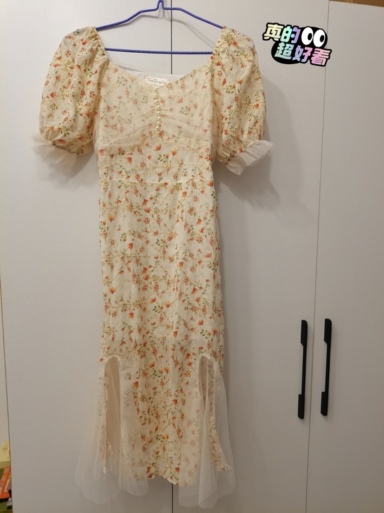 出闲置  雪纺连衣裙  超有女人味儿 M码...