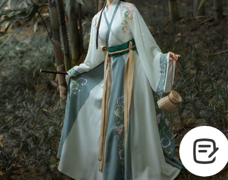 笑寒千韵岗原创汉服女春秋季中国风晋制古装交...