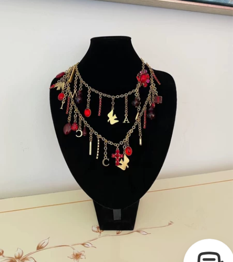 NinaRicci 莲娜丽姿中古琉璃项链腰...
