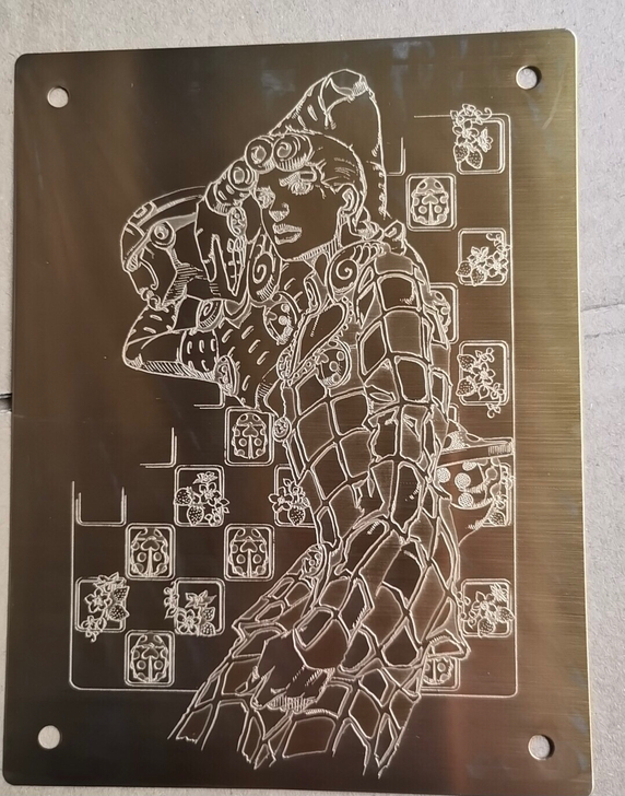 荒木飞吕彦签名雕刻画，实物如图，2988元...