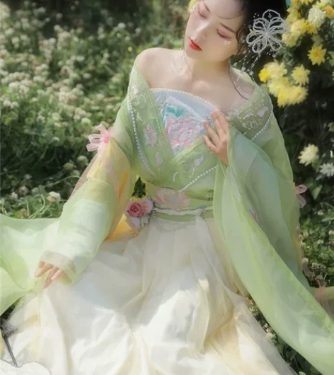 翡缇兰原创 莲花仙 汉服女魏晋南北朝新款夏...