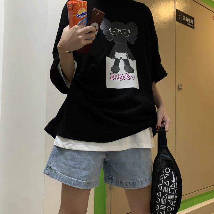 @龄龄家 2021夏天新品 休闲阔腿牛仔裤...